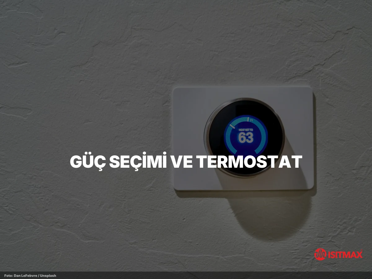 Banyolarda Yerden Isıtma Nasıl Yapılır? — Güç Seçimi ve Termostat: Banyoda Kaç W/m² Gerekir?