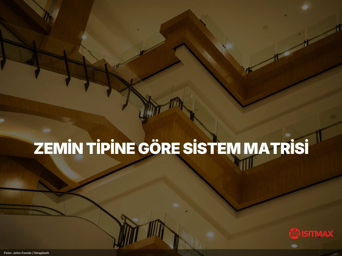 Parke ve Zemin Altı Isıtma Sistemleri — Zemin Tipine Göre Sistem Matrisi