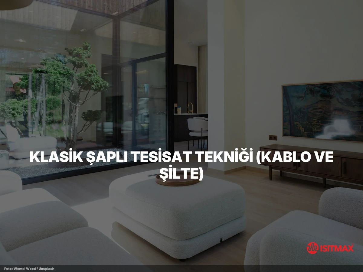 Yerden Isıtma Tesisatı Teknikleri — Klasik Şaplı Tesisat Tekniği (Kablo ve Şilte)